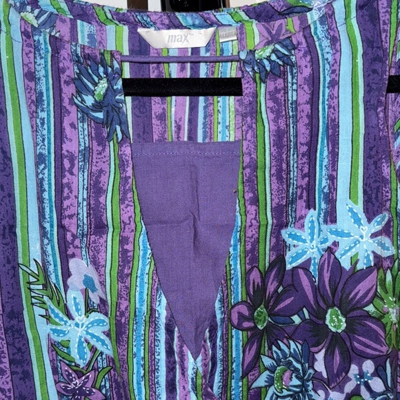 Vibrant Floral Striped Mini Dress - Picture 2 of 3